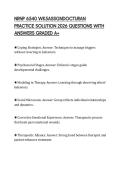 NRNP 6540 WK5ASSGNDOCTURAN&NewLine;PRACTICE SOLUTION 2026 QUESTIONS WITH&NewLine;ANSWERS GRADED A&plus;