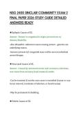 NSG 2400 SINCLAIR COMMUNITY EXAM 2&NewLine;FINAL PAPER 2026 STUDY GUIDE DETAILED&NewLine;ANSWERS READY