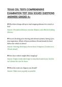 TEXAS CDL TESTS COMPREHENSIVE&NewLine;EXAMINATION TEST 2026 SOLVED QUESTIONS&NewLine;ANSWERS GRADED A&plus;