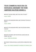 TEXAS COMMERCIAL RULES 2026 CDL&NewLine;KNOWLEDGE ASSESSMENT TEST PAPER&NewLine;QUESTIONS SOLUTIONS GRADED A&plus;