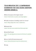 TEXAS IRRIGATION TEST 2 COMPREHENSIVE&NewLine;EXAMINATION TEST 2026 SOLVED QUESTIONS&NewLine;ANSWERS GRADED A&plus;