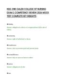NSG 3180 GALEN COLLEGE OF NURSING&NewLine;EXAM 2 COMPETENCY REVIEW 2026 MOCK&NewLine;TEST COMPLETE KEY INSIGHTS