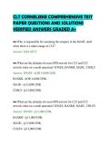 CLT CORNELIEKE COMPREHENSIVE TEST&NewLine;PAPER QUESTIONS AND SOLUTIONS&NewLine;VERIFIED ANSWERS GRADED A&plus;