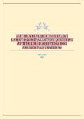 AMT RMA PRACTICE TEST EXAM 1 LATEST 2026&sol;2027 ALL STUDY QUESTIONS WITH VERIFIED SOLUTIONS 100&percnt; ASSURED PASS &vert; RATED A&plus;