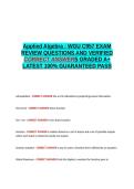 Applied Algebra WGU C957 QUESTIONS AND VERIFIED CORRECT ANSWERS GRADED A&plus; -LATEST 2026-2027- 100- GUARANTEED PASS&period;docx&NewLine;&NewLine;