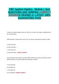 C957 Applied Algebra - Module 1 Quiz QUESTIONS AND VERIFIED CORRECT ANSWERS GRADED A&plus; -LATEST 2026-2027- 100- GUARANTEED PASS&period;docx&NewLine;&NewLine;
