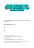 C957 Unit 2 Review Module 3 Quiz QUESTIONS AND VERIFIED CORRECT ANSWERS GRADED A&plus; -LATEST 2026-2027- 100- GUARANTEED PASS&period;docx&NewLine;&NewLine;