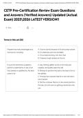CETP Pre-Certification Review Exam Questions and Answers &lpar;Verified Answers&rpar; Updated &lpar;Actual Exam&rpar; 20252026 LATEST VERSION&excl;&excl;&NewLine;&NewLine;