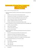 Fundamentals of Nursing Theory Concepts & Applications 4th Edition Wilkinson Test Bank-Instant 2026&period;