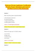 Delaware Private Applicator Certification &NewLine;Practice Exam &vert; Questions and Answers &NewLine;&lbrack;Verified Answers&rsqb; Plus Rationales 