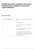 PHC4101-Quiz 1 Exam Questions and Answers &lpar;Verified Answers&rpar; Updated &lpar;Actual Exam&rpar; LATEST VERSION&excl;&excl;