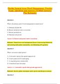 Florida Natural Areas Weed Management &vert; Practice &NewLine;Exam &vert; Questions and Answers &lbrack;Verified Answers&rsqb; &NewLine;Plus Rationales