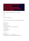 AAERT CER EXAM PRACTICE&NewLine;UPDATE&vert;EXAM&NewLine;QUESTIONS WITH MULTIPLE&NewLine;CHOICES &vert;VERIFIED & REVISED&NewLine;ANSWERS &lpar;NEW&rpar;&excl;&excl;&excl;