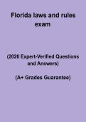 Florida Laws and Rules Exam &ndash; Complete Study Guide & Practice Questions 2026