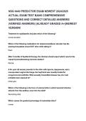 NSG 6440 Predictor Exam 2026&sol;2027 &ndash; Complete Test Bank with Verified Answers