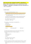 Understanding Abnormal Behavior 10th Edition Sue Study Guide Practice Questions Answers PDF Download