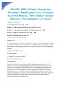 BIOS252 &sol; BIOS 252 Exam 3 Anatomy and Physiology II Actual Exam 2026&sol;2027 &vert; Complete Exam-Style Questions &vert; 100&percnt; Verified &ndash; Detailed Rationales &ndash; Pass Guaranteed &ndash; A&plus; Graded&NewLine;&NewLine;