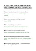 NUR 355 EXAM 1 CERTIFICATION TEST PAPER&NewLine;2026 COMPLETE SOLUTIONS GRADED A PLUS&NewLine;