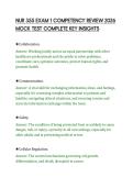 NUR 355 EXAM 1 COMPETENCY REVIEW 2026&NewLine;MOCK TEST COMPLETE KEY INSIGHTS&NewLine;
