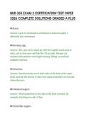 NUR 355 EXAM 2 CERTIFICATION TEST PAPER&NewLine;2026 COMPLETE SOLUTIONS GRADED A PLUS&NewLine;