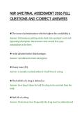 NUR 641E FINAL ASSESSMENT 2026 FULL&NewLine;QUESTIONS AND CORRECT ANSWERS