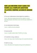 NUR 641E MIDTERM STUDY GUIDE TEST&NewLine;PAPER 2026 COMPLETE QUESTIONS&NewLine;SOLUTIONS VERIFIED ACCURATE GRADED&NewLine;A&plus;