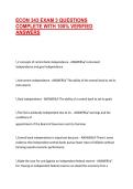 ECON 343 EXAM 3 QUESTIONS COMPLETE WITH 100&percnt; VERIFIED ANSWERS