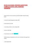ECON 343 EXAM 3 REVIEW QUESTIONS COMPLETE WITH 100&percnt; VERIFIED ANSWERS
