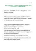 Jones & Bartlette Wildland Final Questions with 100&percnt; Verified Answers UPDATED&excl;&excl;&excl;&period;