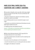 NURS 5335 FINAL PAPER 2026 FULL&NewLine;QUESTIONS AND CORRECT ANSWERS&NewLine;