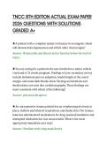 TNCC 8TH EDITION ACTUAL EXAM PAPER&NewLine;2026 QUESTIONS WITH SOLUTIONS&NewLine;GRADED A&plus;
