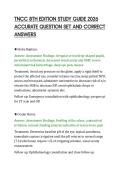 TNCC 8TH EDITION STUDY GUIDE 2026&NewLine;ACCURATE QUESTION SET AND CORRECT&NewLine;ANSWERS