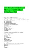 Test Bank for Modern Database Management 13th Edition by Hoffer &vert; Complete Chapters&NewLine;&NewLine;
