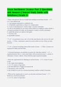 Texas Auctioneer License Part 1 Latest&NewLine;Questions and Answers &lpar;2026&sol;2027&rpar; &vert;&NewLine;Updated Review with Rationales &vert; A&plus;&NewLine;Verified