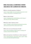 RNSG 1105 EXAM 3 COMPETENCY REVIEW&NewLine;2026 MOCK TEST COMPLETE KEY INSIGHTS&NewLine;