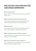 RNSG 1105 EXAM 3 FINAL PAPER 2026 STUDY&NewLine;GUIDE DETAILED ANSWERS READY&NewLine;