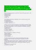 NSG 533 Advanced Pharmacology Test 1&NewLine;Questions and Answers &vert; Newest Updated&NewLine;Study Guide with Accurate Solutions &vert; Grade&NewLine;A&plus;&NewLine;