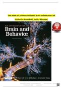 An Introduction to Brain and Behavior 7th Edition Test Bank by Bryan Kolb & Ian Q&period; Whishaw &ndash; Complete Exam Questions and Answers for All Chapters