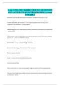 FDNY G-22 Exam Study Guide with Practice Questions and Verified Answers