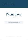 Number &mdash; GCSE Maths Revision Pack &lpar;Edexcel 1MA1&rpar;