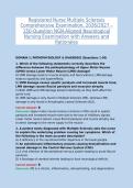 REGISTERED NURSE MULTIPLE SCLEROSIS COMPREHENSIVE EXAMINATION&comma; 2026&sol;2027 &ndash; 150-QUESTION NGN-ALIGNED NEUROLOGICAL NURSING EXAMINATION WITH ANSWERS AND RATIONALES
