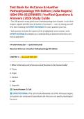 Test Bank for McCance & Huether Pathophysiology 9th Edition &vert; Julia Rogers &vert; ISBN 978-0323789875 &vert; Verified Questions & Answers &vert; 2026 Study Guide