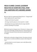 NR534 PLANNED CHANGE LEADERSHIP&NewLine;REDUCTION IN WORKFORCE FINAL PAPER&NewLine;2026 QUESTIONS WITH ANSWERS GRADED&NewLine;A&plus;