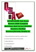 ACCUPLACER Test Exam 2026 Complete Questions and Correct Detailed Answers &ndash; Practice Questions with Verified Solutions
