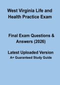West Virginia Life and Health Practice Exam &ndash; Insurance Licensing Study Guide 2026