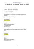 Microbiology An Introduction 13th Edition by Tortora Test Bank