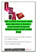 CNA Practice Test Exam 2026 &ndash; Complete Certified Nursing Assistant Study Guide with Exam Questions and Verified Answers