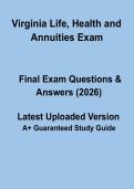 Virginia Life&comma; Health and Annuities Exam &ndash; Insurance Licensing Practice Guide 2026