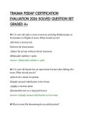 TRAUMA FISDAP CERTIFICATION&NewLine;EVALUATION 2026 SOLVED QUESTION SET&NewLine;GRADED A&plus;
