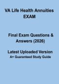 A Life&comma; Health & Annuities Exam &ndash; Insurance Licensing Practice Questions & Study Guide 2026